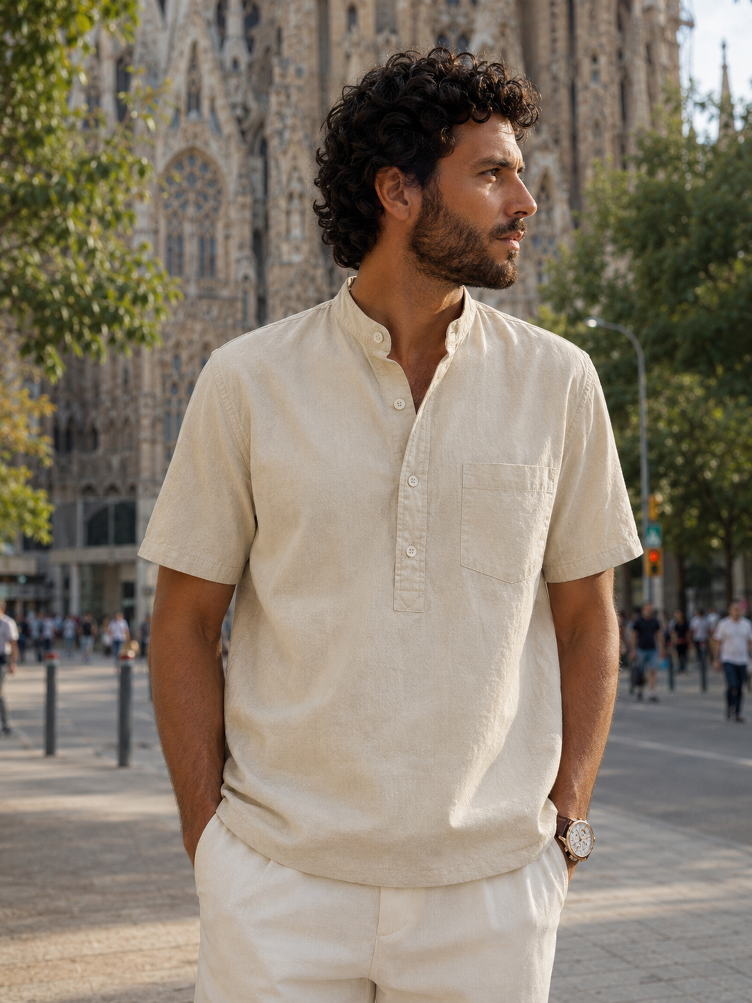 Barcelona Mandarin Shirt